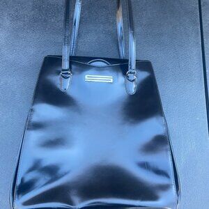 Black Leather Suarez Handbag
